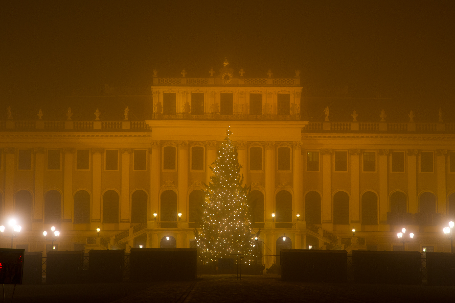 Christbaum beim Schloss Schönbrunn