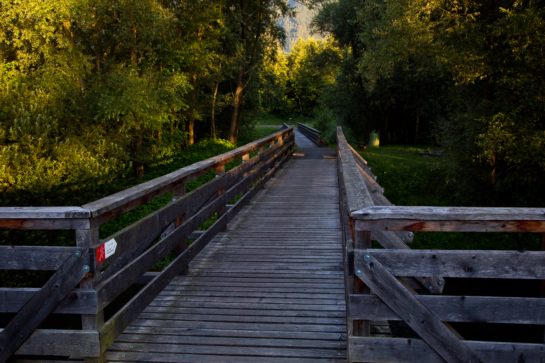 Holzbrücke Radweg