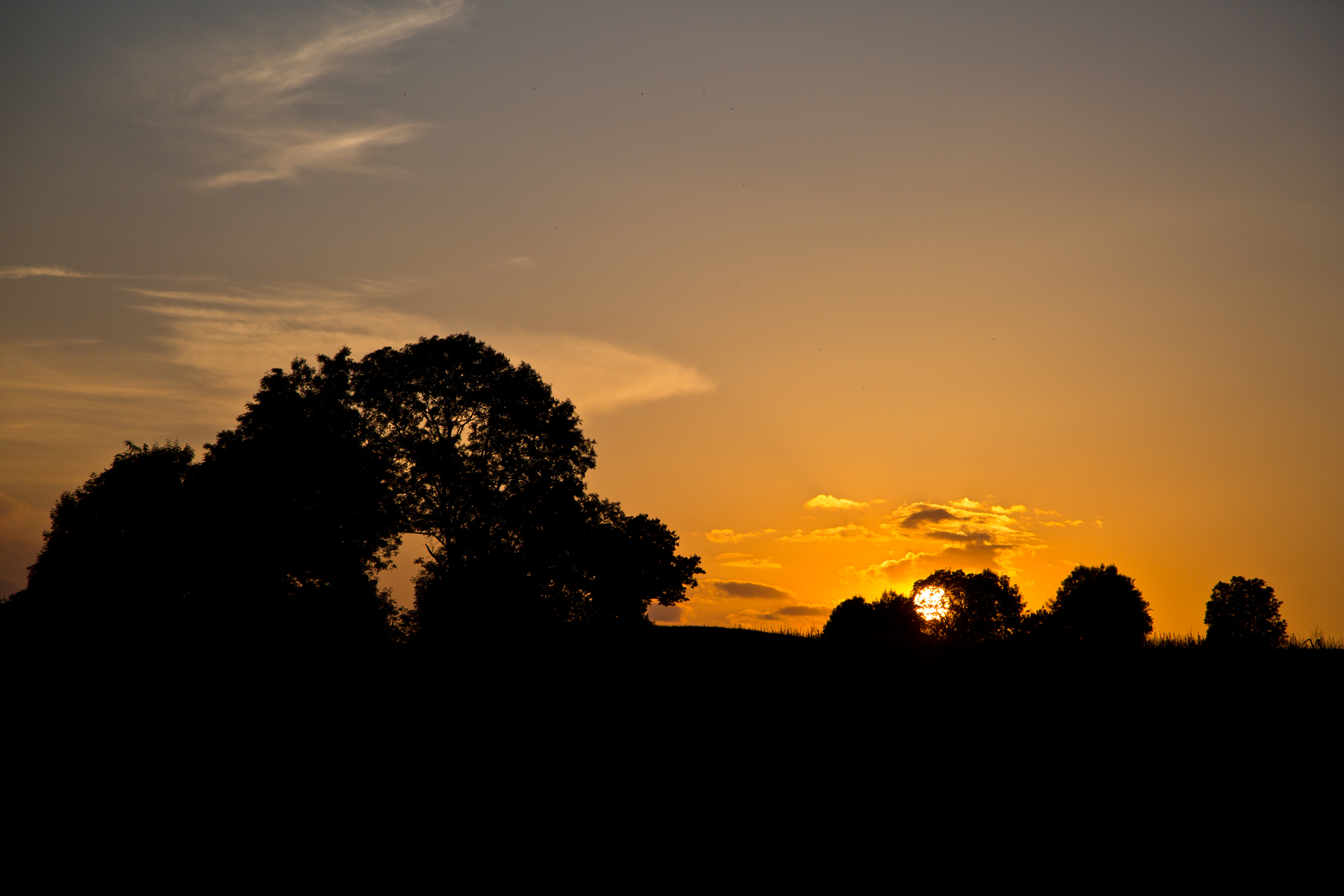 Sonnenuntergang bei Amtszell