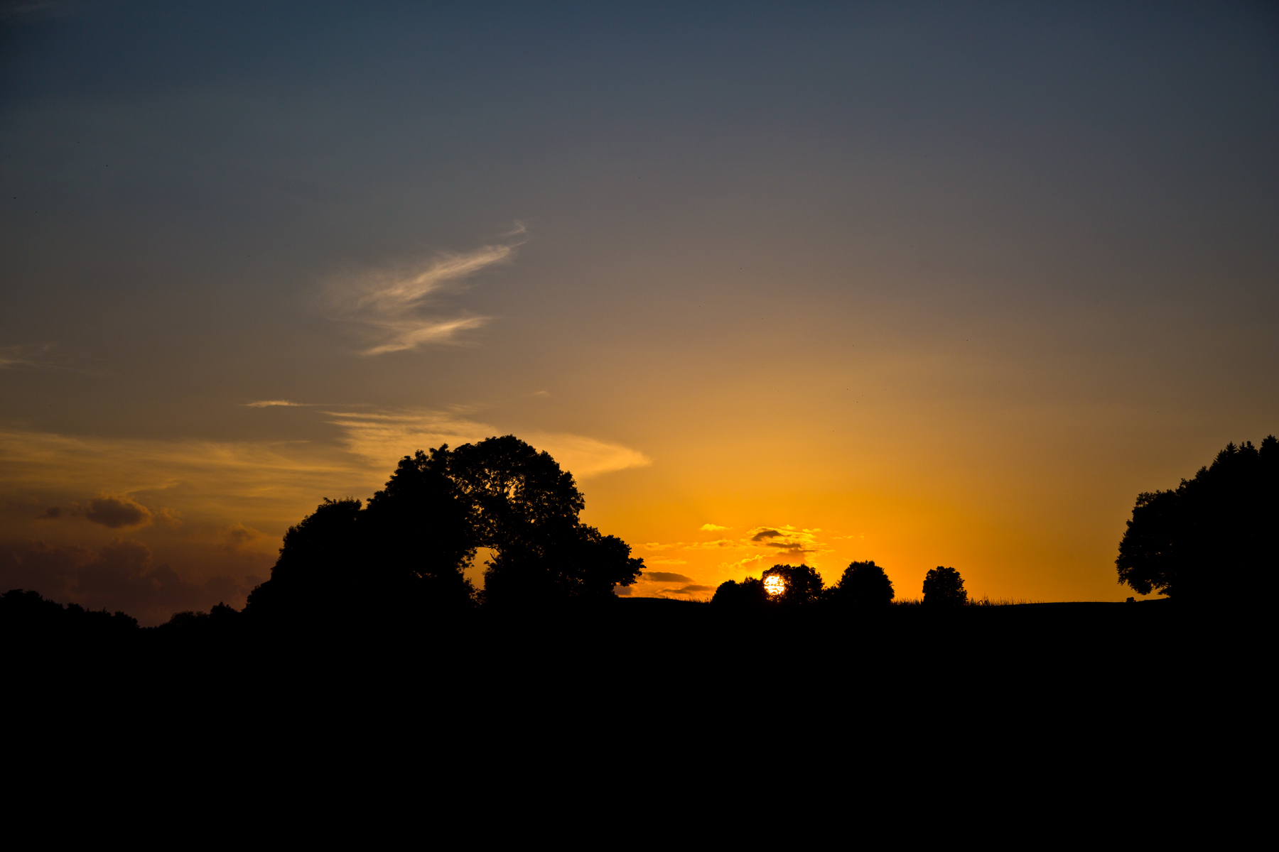 Sonnenuntergang bei Amtzell